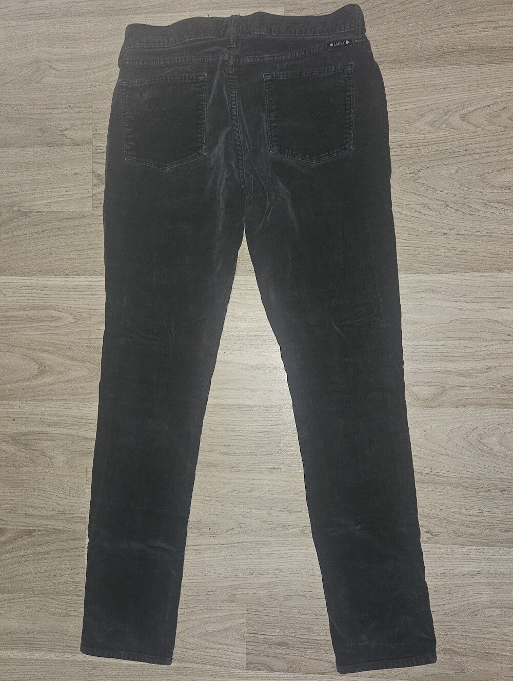 Lucky Brand Women's Zoe Skinny Corduroy Pants in Black - Picture 2 of 3